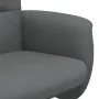 Sillón reclinable con reposapiés tela gris oscuro de , Sillones - Ref: Foro24-356571, Precio: 161,34 €, Descuento: %