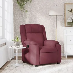 Sillón reclinable de tela rojo tinto de , Sillones - Ref: Foro24-373539, Precio: 222,98 €, Descuento: %