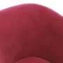 Sillón con taburete terciopelo rojo tinto de , Sillones - Ref: Foro24-356455, Precio: 182,83 €, Descuento: %