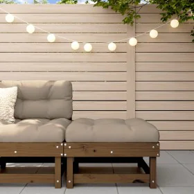 Taburete de jardín madera maciza de pino marrón miel de , Sofás modulares de exterior - Ref: Foro24-825383, Precio: 65,06 €, ...