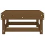 Taburete de jardín madera maciza de pino marrón miel de , Sofás modulares de exterior - Ref: Foro24-825383, Precio: 65,06 €, ...
