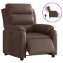 Sillón reclinable eléctrico de cuero sintético marrón de , Sillones - Ref: Foro24-3205030, Precio: 269,54 €, Descuento: %