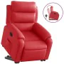 Sillón reclinable elevable cuero artificial rojo de , Sillones - Ref: Foro24-3205047, Precio: 283,58 €, Descuento: %