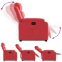 Sillón reclinable elevable cuero artificial rojo de , Sillones - Ref: Foro24-3205047, Precio: 283,58 €, Descuento: %