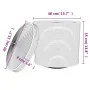 Cesta de almacenaje con tapa algodón blanco y negro Ø40x35 cm de , Cestas - Ref: Foro24-358499, Precio: 37,72 €, Descuento: %