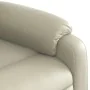 Sillón reclinable elevable cuero artificial color crema de , Sillones - Ref: Foro24-3205265, Precio: 332,17 €, Descuento: %