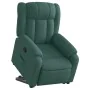 Sillón reclinable elevable tela verde oscuro de , Sillones - Ref: Foro24-3205322, Precio: 314,20 €, Descuento: %