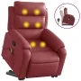 Sillón reclinable de masaje de pie cuero artificial rojo tinto de , Sillones - Ref: Foro24-3205053, Precio: 336,36 €, Descuen...