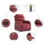 Sillón reclinable de masaje de pie cuero artificial rojo tinto de , Sillones - Ref: Foro24-3205053, Precio: 336,36 €, Descuen...