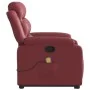 Sillón reclinable de masaje de pie cuero artificial rojo tinto de , Sillones - Ref: Foro24-3205053, Precio: 336,36 €, Descuen...