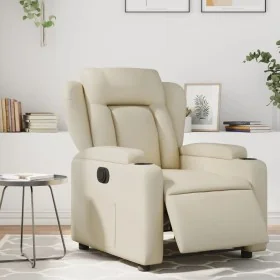 Elektrischer Relaxsessel aus cremefarbenem Kunstleder. von , Sessel - Ref: Foro24-3204531, Preis: 255,87 €, Rabatt: %