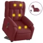 Electric lift massage armchair in burgundy fabric by , Armchairs - Ref: Foro24-3205355, Price: 355,10 €, Discount: %