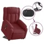 Electric lift massage armchair in burgundy fabric by , Armchairs - Ref: Foro24-3205355, Price: 355,10 €, Discount: %