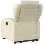 Sillón reclinable elevable eléctrico de cuero sintético crema de , Sillones - Ref: Foro24-3204559, Precio: 339,05 €, Descuent...