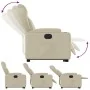 Elektrischer verstellbarer Aufstehsessel aus cremefarbenem Kunstleder. von , Sessel - Ref: Foro24-3204559, Preis: 339,05 €, R...