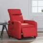Sillón reclinable eléctrico de cuero sintético rojo de , Sillones - Ref: Foro24-3206740, Precio: 278,34 €, Descuento: %