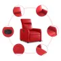 Sillón reclinable eléctrico de cuero sintético rojo de , Sillones - Ref: Foro24-3206740, Precio: 278,34 €, Descuento: %