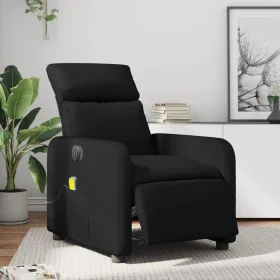 Sillón de masaje reclinable eléctrico cuero sintético negro de , Sillones - Ref: Foro24-3206742, Precio: 272,18 €, Descuento: %
