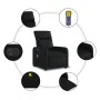 Sillón de masaje reclinable eléctrico cuero sintético negro de , Sillones - Ref: Foro24-3206742, Precio: 272,18 €, Descuento: %