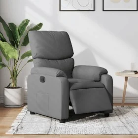 Sillón reclinable eléctrico de tela gris oscuro de , Sillones - Ref: Foro24-3204801, Precio: 289,37 €, Descuento: %