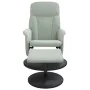 Sillón reclinable con reposapiés terciopelo gris claro de , Sillones - Ref: Foro24-356689, Precio: 176,13 €, Descuento: %