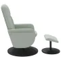 Sillón reclinable con reposapiés terciopelo gris claro de , Sillones - Ref: Foro24-356689, Precio: 176,13 €, Descuento: %