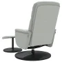 Sillón reclinable con reposapiés terciopelo gris claro de , Sillones - Ref: Foro24-356689, Precio: 176,13 €, Descuento: %