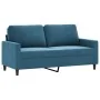 Sofá de 2 plazas terciopelo azul 140 cm de , Sofás - Ref: Foro24-359208, Precio: 241,84 €, Descuento: %