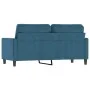 Sofá de 2 plazas terciopelo azul 140 cm de , Sofás - Ref: Foro24-359208, Precio: 241,84 €, Descuento: %
