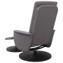 Reclining massage armchair with footrest in gray synthetic leather by , Armchairs - Ref: Foro24-356519, Price: 181,11 €, Disc...