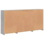Aparador con luces LED gris Sonoma 202x37x100 cm de , Aparadores - Ref: Foro24-3209161, Precio: 324,91 €, Descuento: %