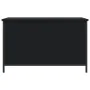 Banco con almacenaje madera de ingeniería negro 80x42,5x50 cm de , Bancos para recibidores y almacenamiento - Ref: Foro24-839...