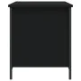 Banco con almacenaje madera de ingeniería negro 80x42,5x50 cm de , Bancos para recibidores y almacenamiento - Ref: Foro24-839...