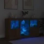 Aparador con luces LED marrón roble 123x37x67 cm de , Aparadores - Ref: Foro24-3209085, Precio: 147,96 €, Descuento: %