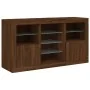 Aparador con luces LED marrón roble 123x37x67 cm de , Aparadores - Ref: Foro24-3209085, Precio: 147,96 €, Descuento: %