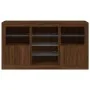 Aparador con luces LED marrón roble 123x37x67 cm de , Aparadores - Ref: Foro24-3209085, Precio: 147,96 €, Descuento: %
