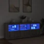 Aparador con luces LED gris Sonoma 181,5x37x67 cm de , Aparadores - Ref: Foro24-3209007, Precio: 245,87 €, Descuento: %
