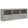 Aparador con luces LED gris Sonoma 181,5x37x67 cm de , Aparadores - Ref: Foro24-3209007, Precio: 245,87 €, Descuento: %