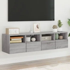 Muebles de pared para TV 2 uds madera gris Sonoma 60x30x30 cm de , Muebles TV - Ref: Foro24-836865, Precio: 71,98 €, Descuent...