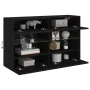 Mueble de TV de pared con luces LED negro 98,5x30x60,5 cm de , Muebles TV - Ref: Foro24-837107, Precio: 103,49 €, Descuento: %