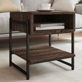 Mesa de centro madera de ingeniería roble marrón 40x40x45 cm de , Mesas de centro - Ref: Foro24-838967, Precio: 33,83 €, Desc...