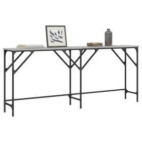 Mesa consola madera de ingeniería gris Sonoma 180x29x75 cm de , Mesas auxiliares - Ref: Foro24-837765, Precio: 56,99 €, Descu...