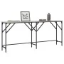 Engineered wood gray Sonoma console table 180x29x75 cm by , Side tables - Ref: Foro24-837765, Price: 56,99 €, Discount: %