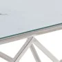 Silver stainless steel and tempered glass coffee table by , Coffee table - Ref: Foro24-349979, Price: 235,83 €, Discount: %