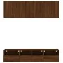 Muebles de TV de pared 5 pzas madera de ingeniería marrón roble de , Muebles TV - Ref: Foro24-3216517, Precio: 157,81 €, Desc...