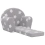 Kinder-Schlafsofa aus weichem hellgrauem Plüsch mit Sternen von , Baby- und Kleinkindmöbel - Ref: Foro24-356992, Preis: 49,44...