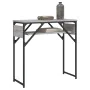 Console table with Sonoma grey engineered wood shelf 75x30x75 cm by , Side tables - Ref: Foro24-837800, Price: 39,85 €, Disco...
