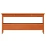 Solid pine wood brown waxed hallway bench 100x28x45 cm by , Benches for halls and storage - Ref: Foro24-837384, Price: 53,29 ...