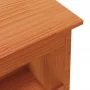 Solid pine wood brown waxed hallway bench 100x28x45 cm by , Benches for halls and storage - Ref: Foro24-837384, Price: 53,29 ...