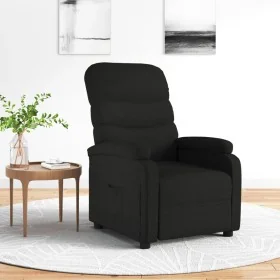 Sillón reclinable de tela negro de , Sillones - Ref: Foro24-344892, Precio: 174,36 €, Descuento: %